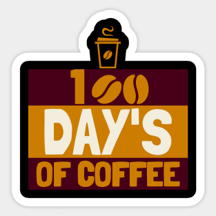 100 Days Of Coffee Sticker